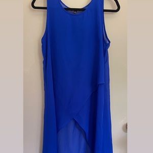 Blue High-Low Blouse